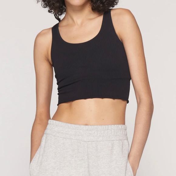 Spiritual Gangster Other - Spiritual Gangster Seamless Crop Tank Black Size M/L